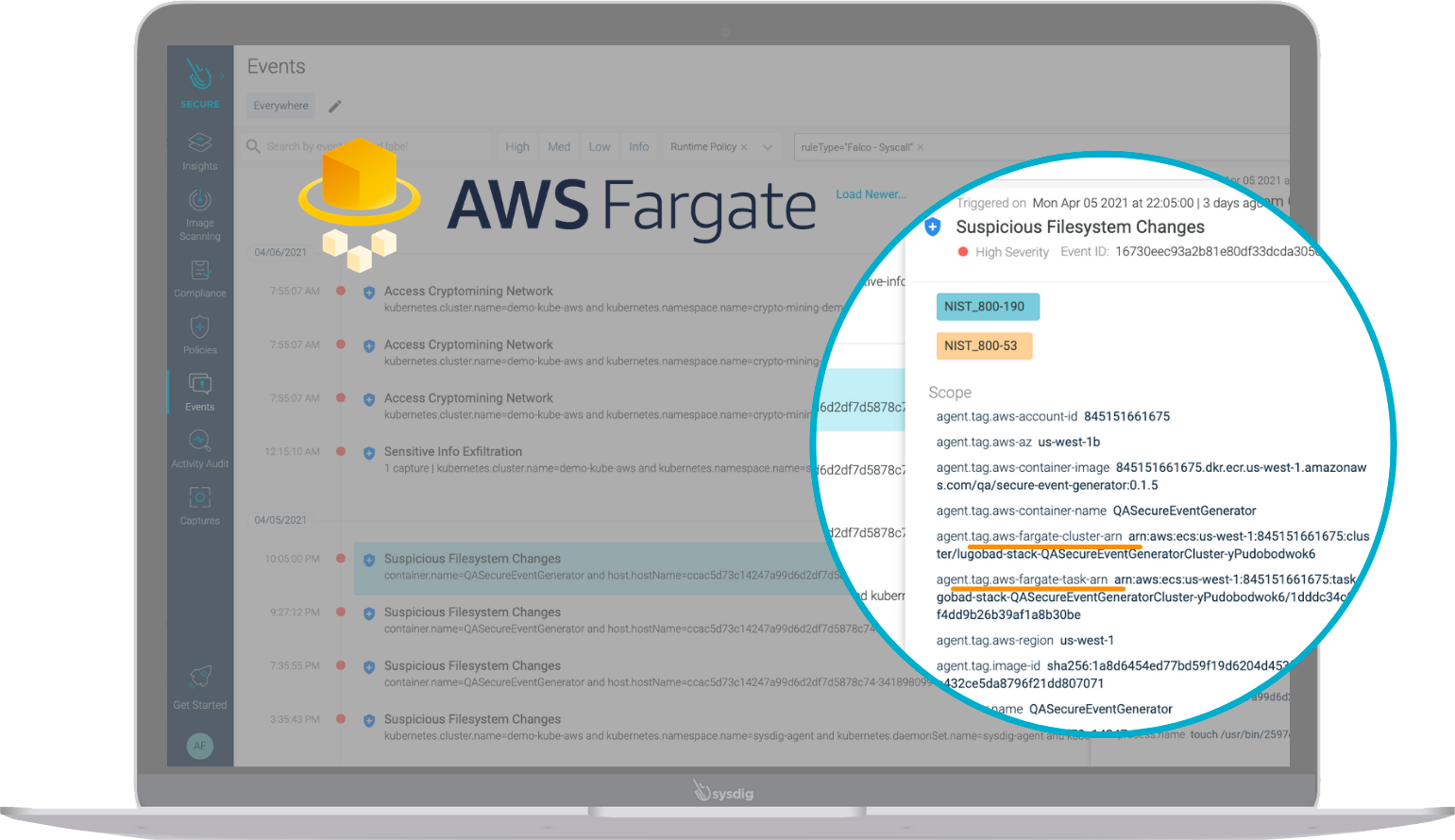Cloud Workload Protection Runtime Fargate