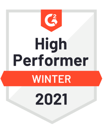 G2 Badge High Performer Winter 2021